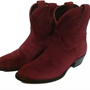 Tecovas suede cowboy booties